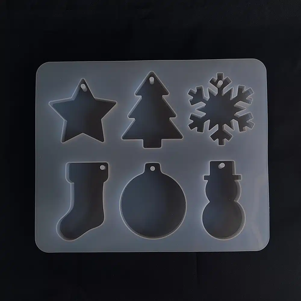 Molde De Silicona Dijes Navidad Creaciones Danis