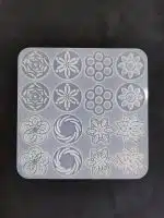 Molde de silicona 8 aros de mandalas