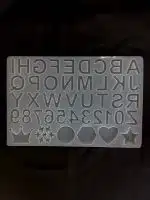 Molde de silicona de Letras, números y figuras