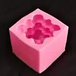 Molde de silicona cubo de burbujas grandes